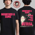 Mumford And Sons Australia And New Zealand 2026 Tour In Melbourne Sydney And Auckland Two Sided T-Shirt
