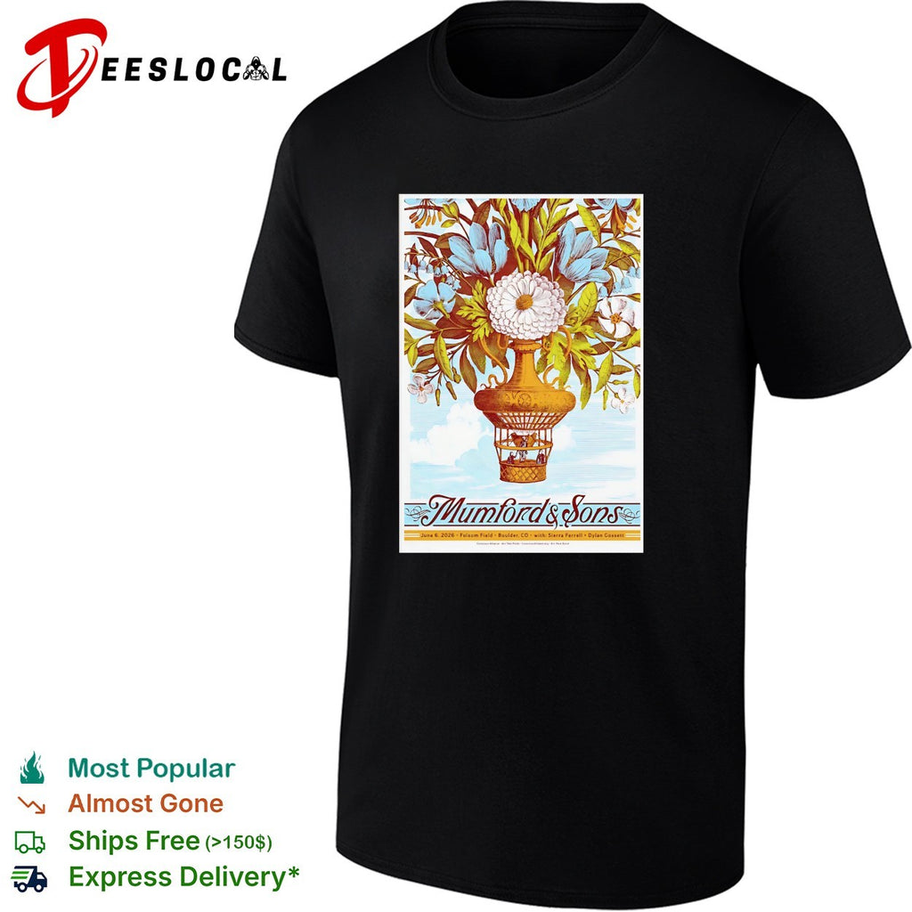 Mumford and Sons Folsom Field Boulder CO June 6 2026 Sierra Ferrell Dylan Gossett shirt