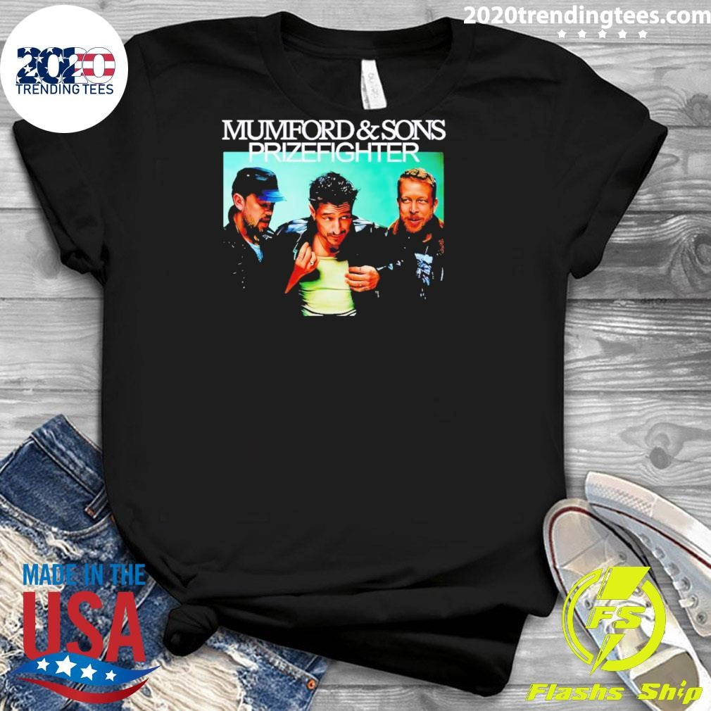 Mumford and Sons Prizefighter North America Tour 2026 City Dates Retro Washed Shirt