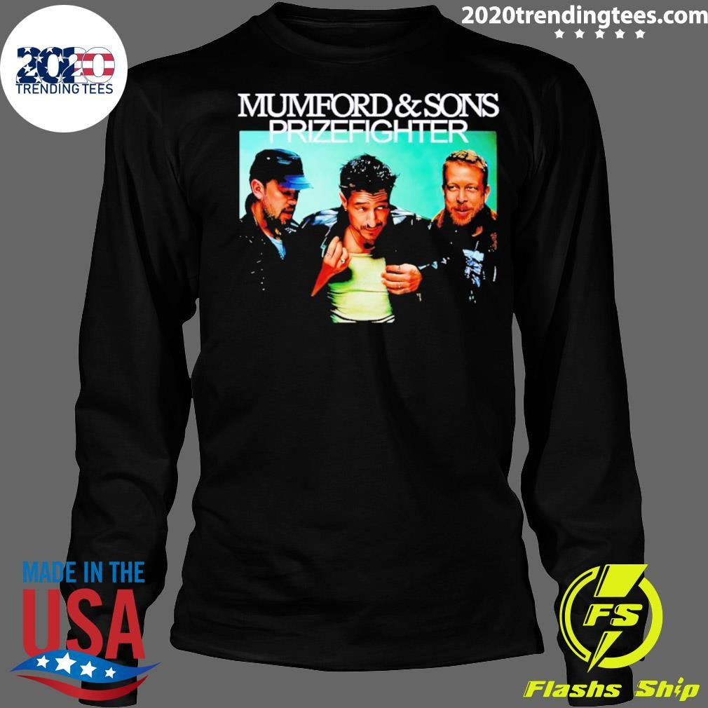 Mumford and Sons Prizefighter North America Tour 2026 City Dates Retro Washed Shirt