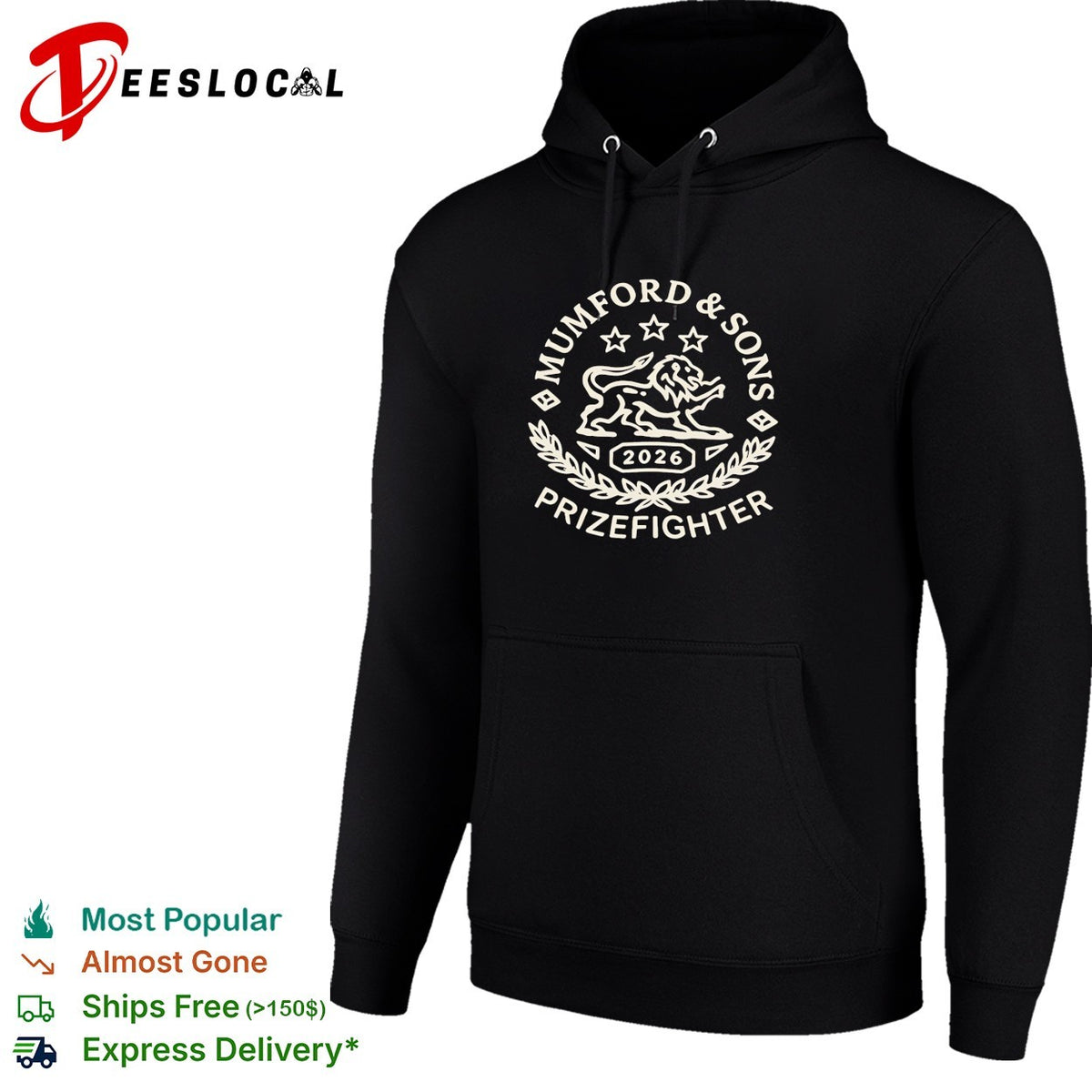 Mumford and Sons Prizefighter Tour 2026 shirt