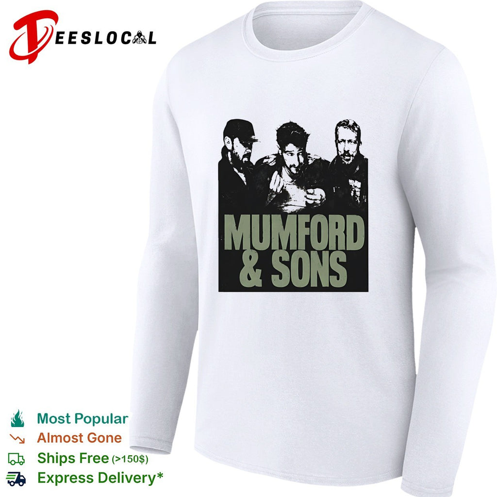 Mumford and Sons Prizefighter Tour 2026 North America Merch Portrait photo shirt