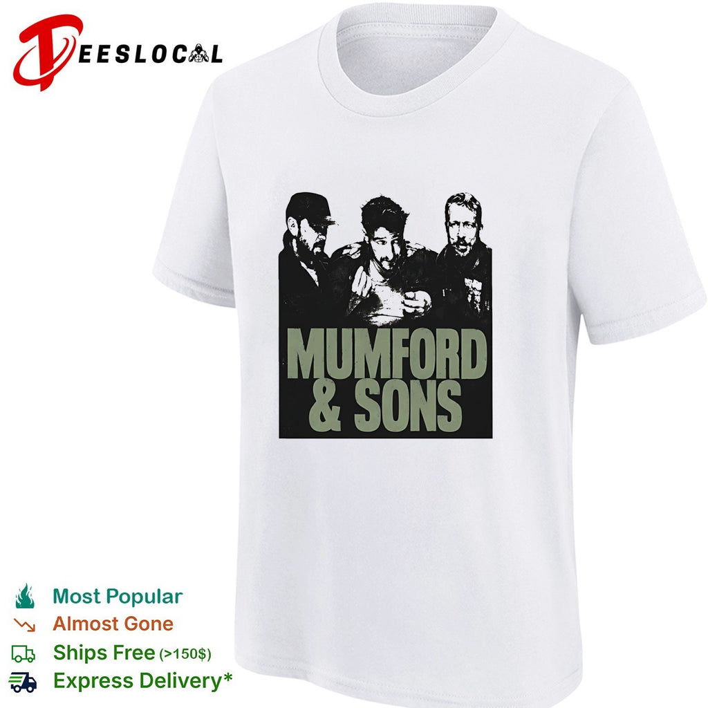 Mumford and Sons Prizefighter Tour 2026 North America Merch Portrait photo shirt