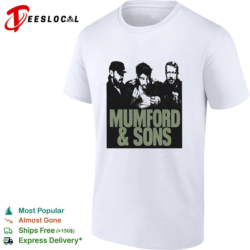 Mumford and Sons Prizefighter Tour 2026 North America Merch Portrait photo shirt