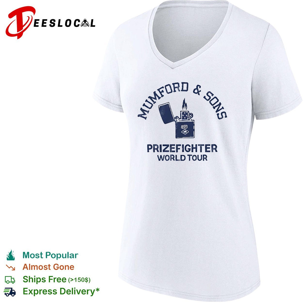 Mumford and Sons Prizefighter World Tour lighter shirt