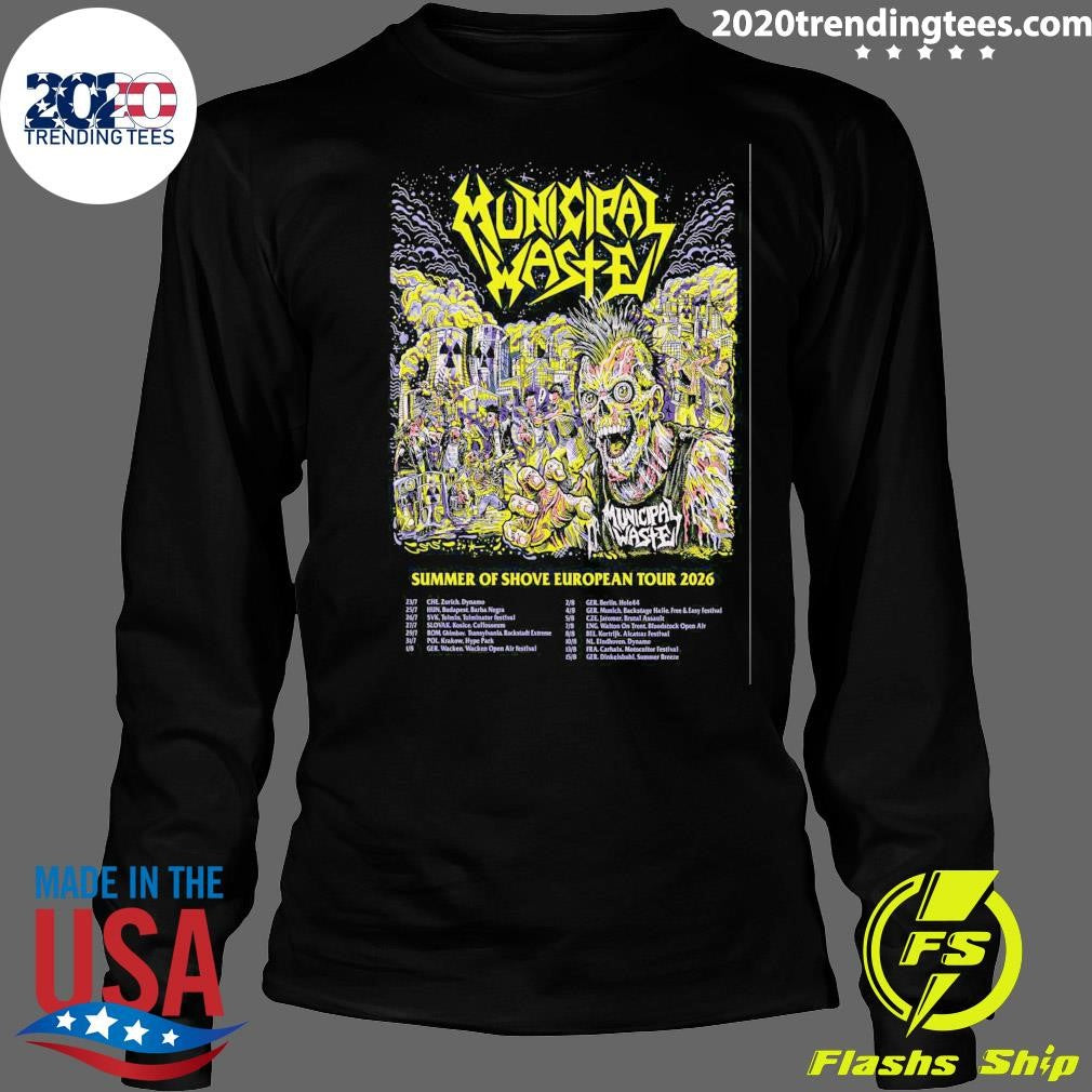 Municipal Waste Summer Of Shove 2026 EU Shows Shirt