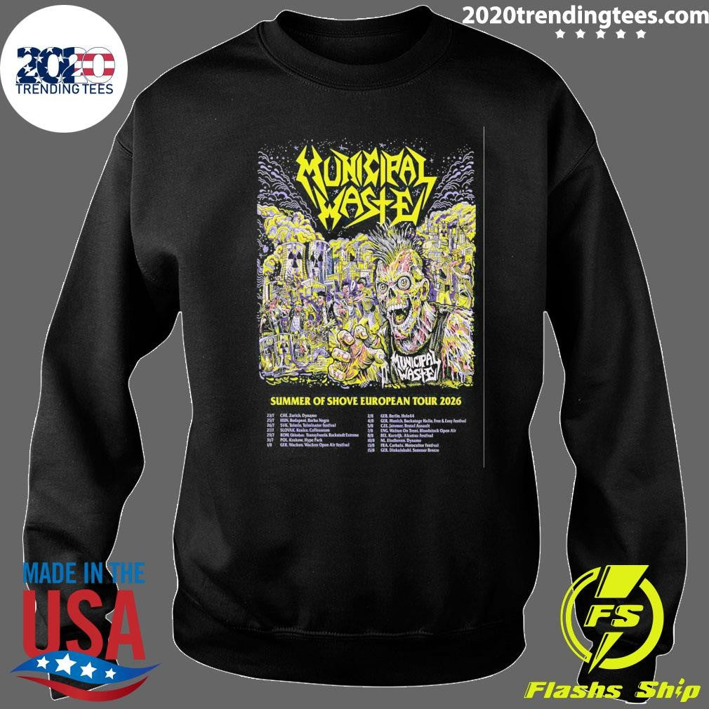 Municipal Waste Summer Of Shove 2026 EU Shows Shirt