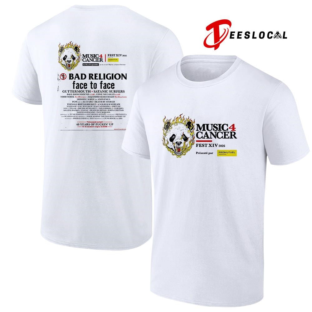 Music 4 Cancer festivall Sainte Thérèse Quebec Canada lineup shirt