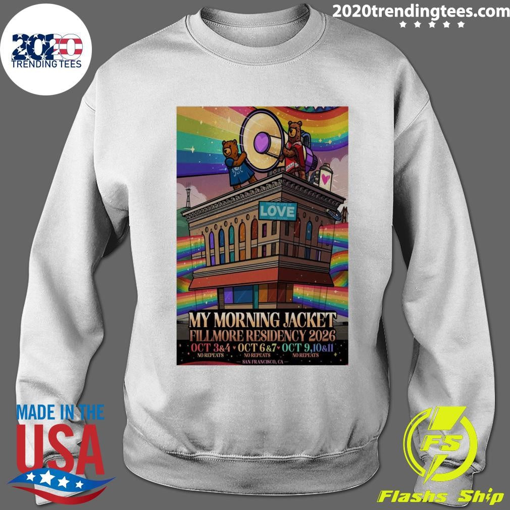 My Morning Jacket Shows at The Fillmore San Francisco, CA October 3-11, 2026 Shirt