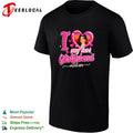 My hot girlfriend Melisa heart photo pink graphic shirt