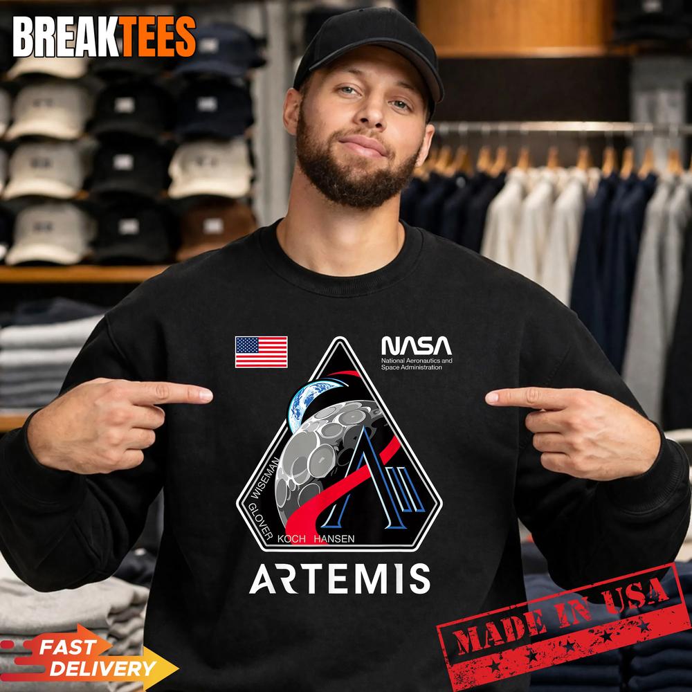 NASA Artemis II Mission Patch Logo Moon Space Program 2026 T-Shirt