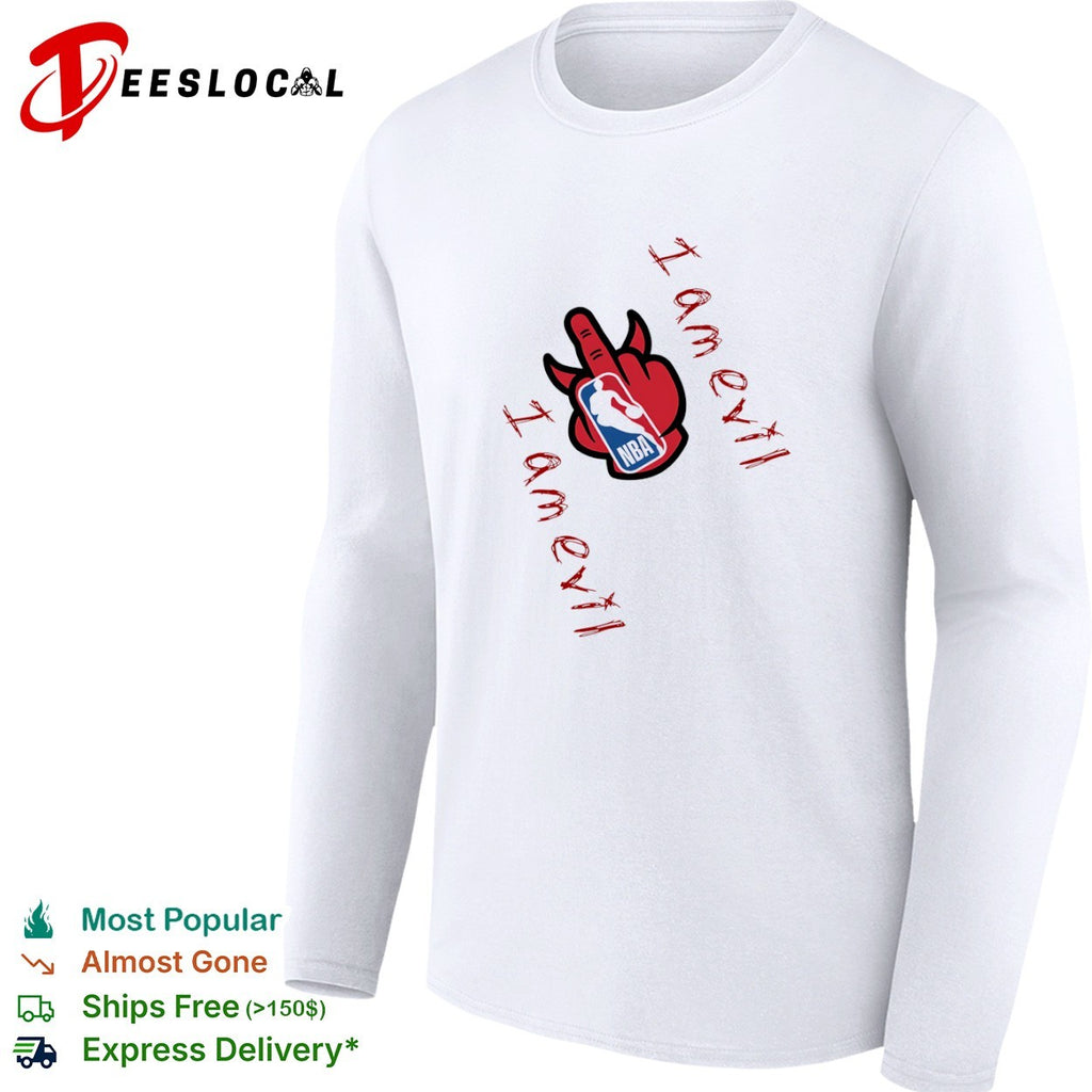 NBA I am evil logo shirt