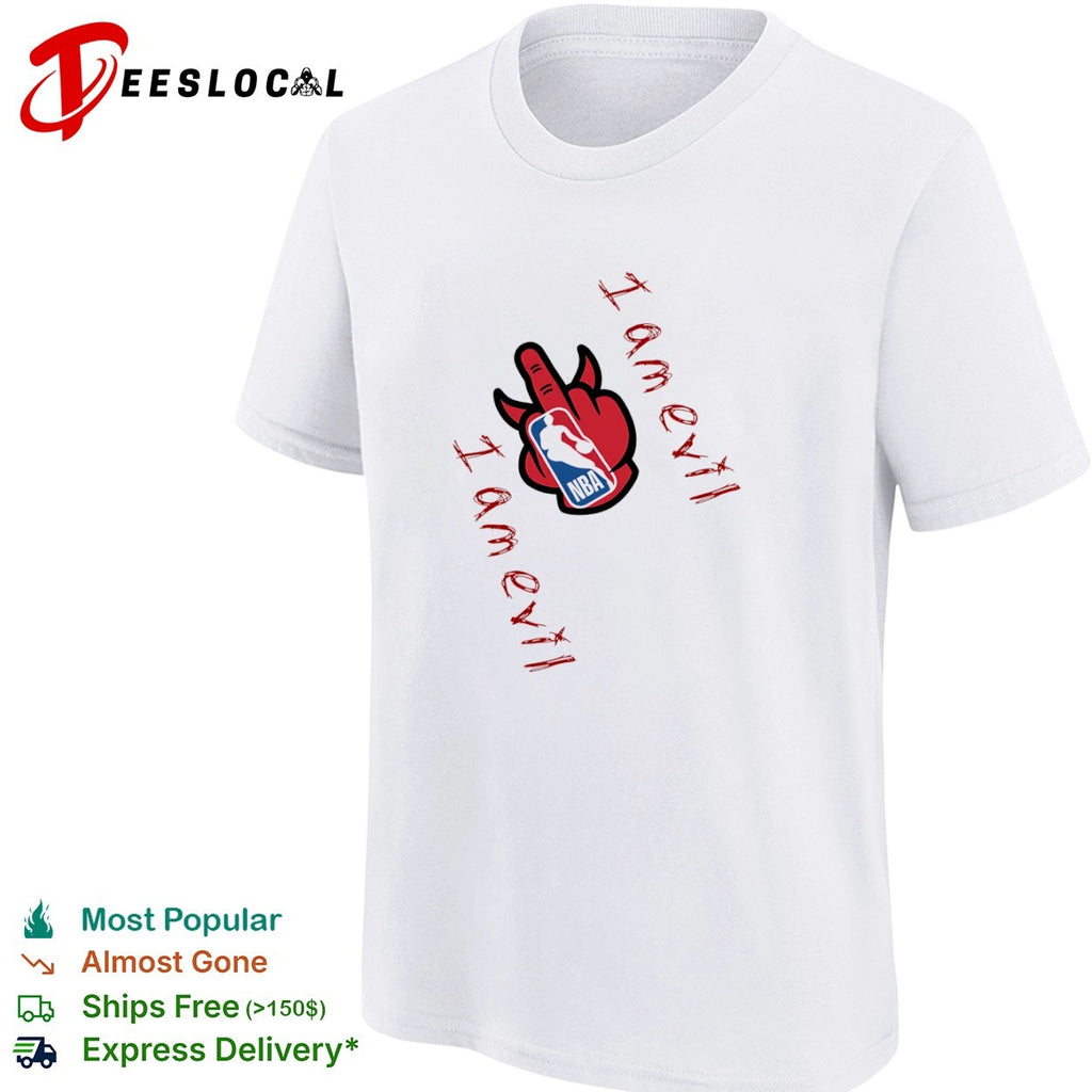 NBA I am evil logo shirt