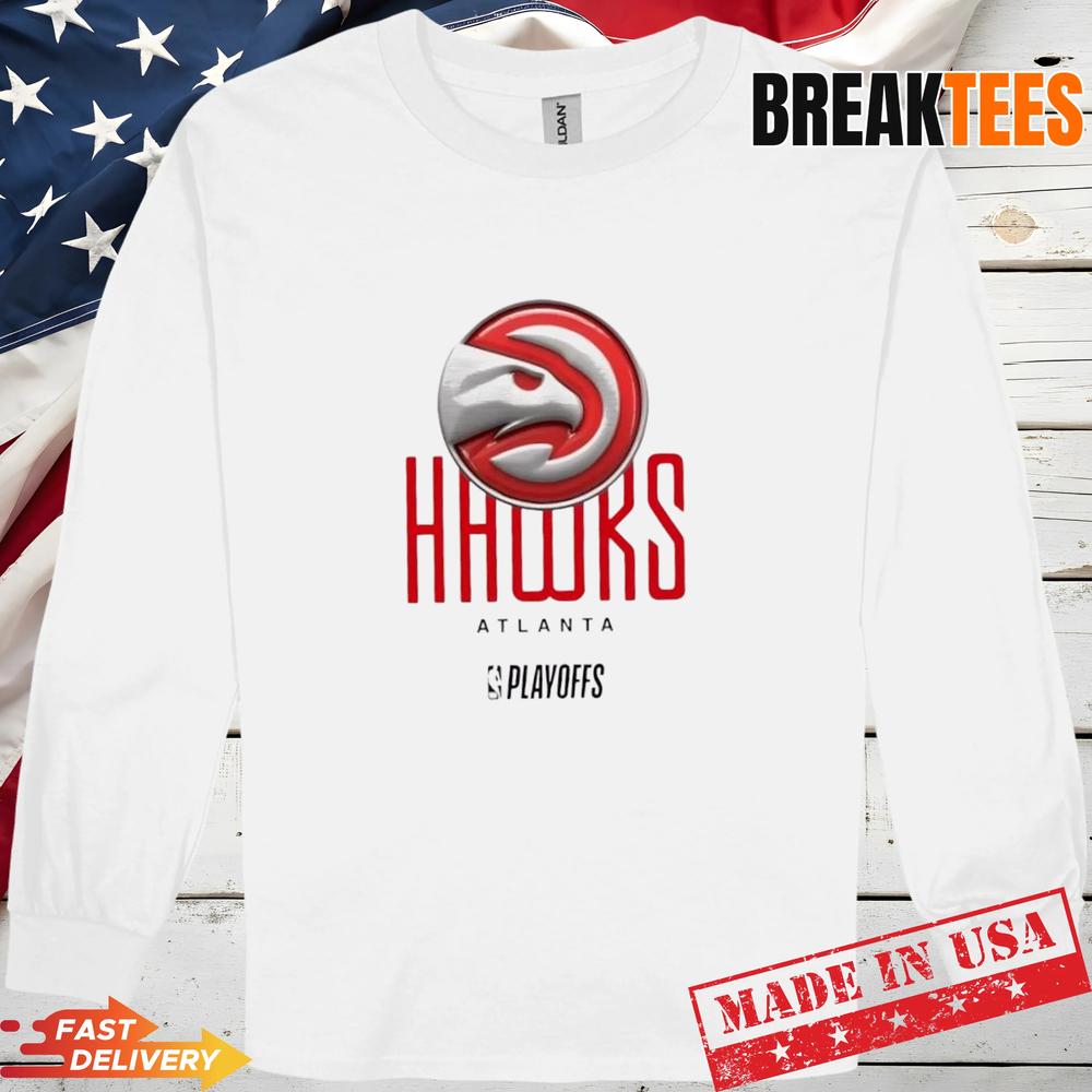 NBA Playoffs Atlanta Hawks Basketball Logo Graphic T-Shirt