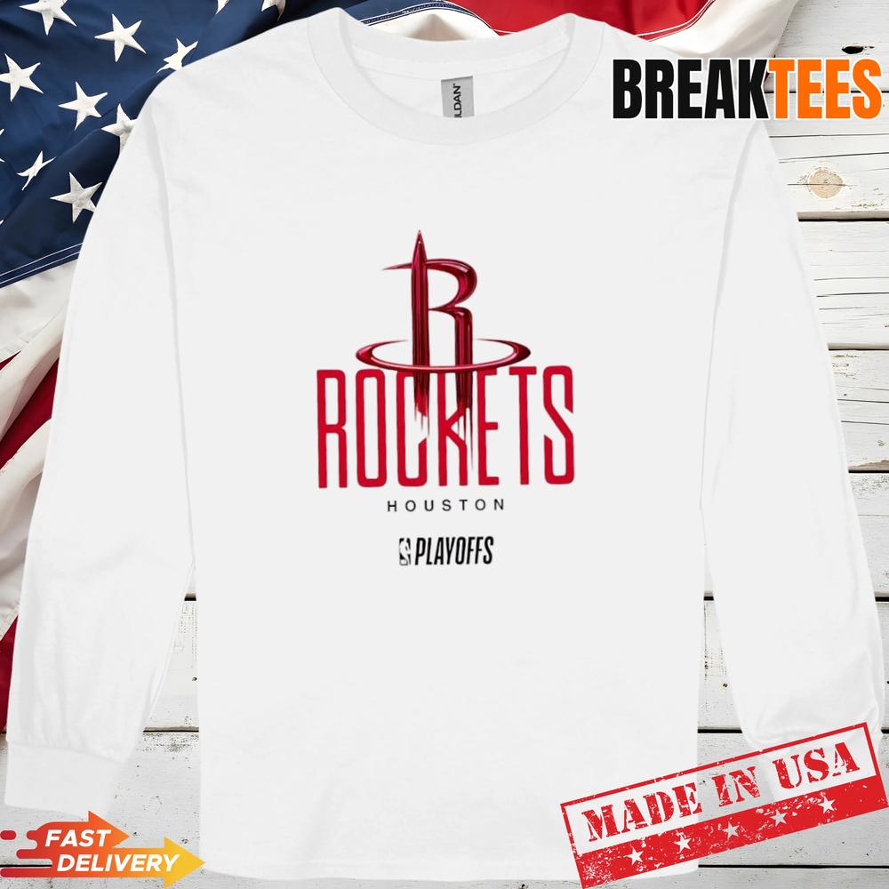 NBA Playoffs Houston Rockets Basketball Logo Graphic T-Shirt