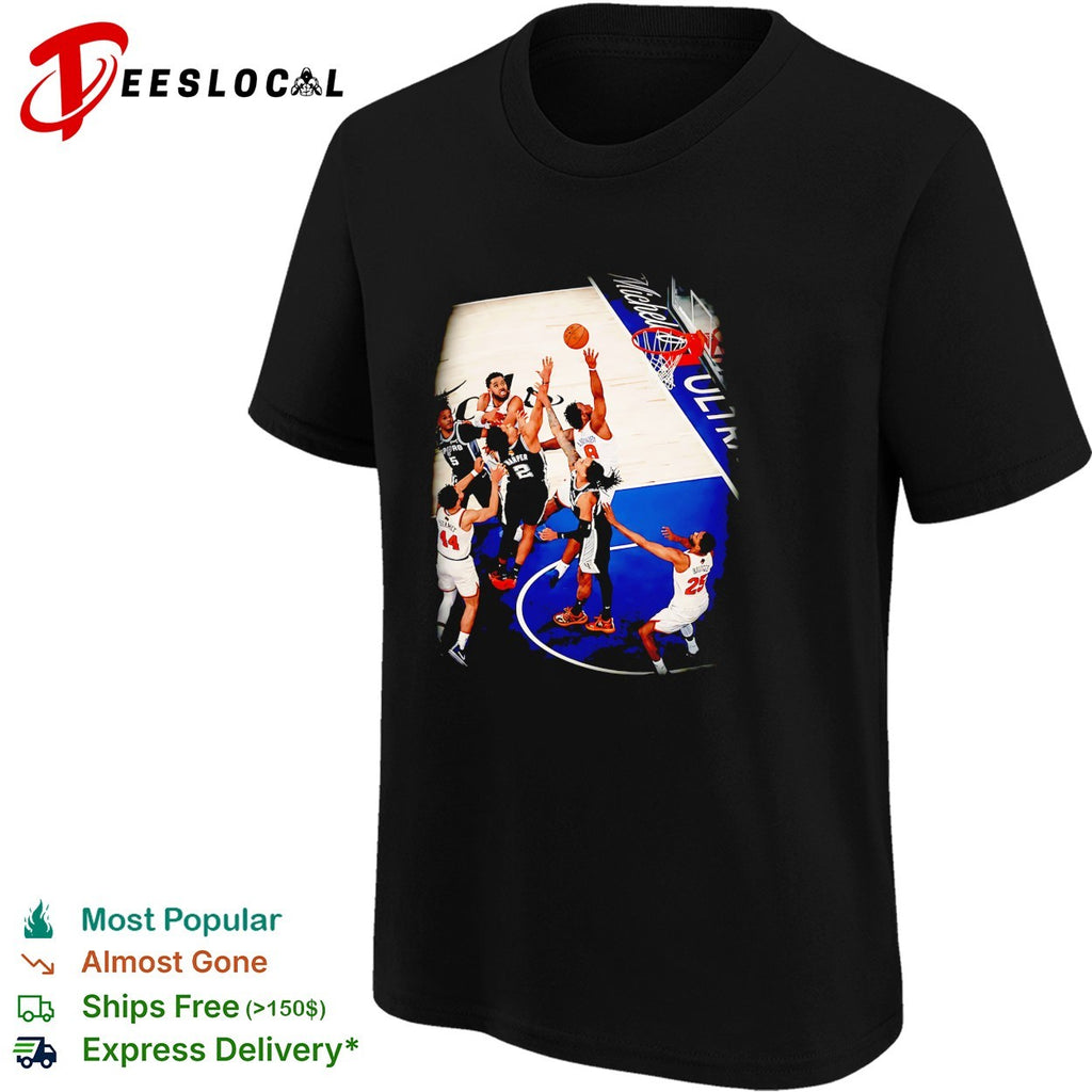 NBA basketball game Knicks Madison Square Garden action photo shirt
