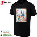 NBA basketball players classical Renaissance painting style art shirt