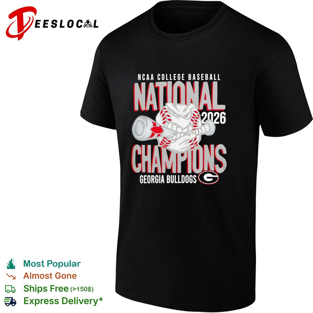 NCAA College Baseball National Champions 2026 Georgia Bulldogs shirt