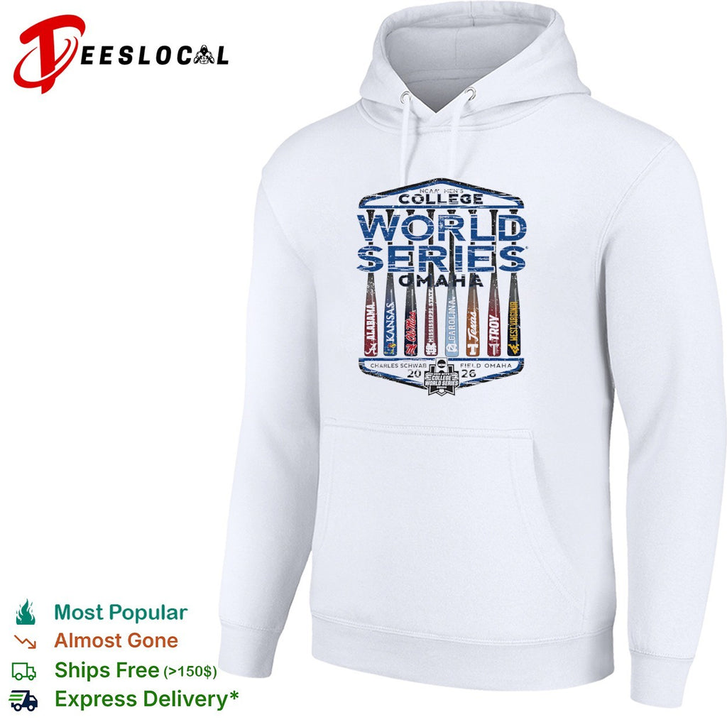 NCAA College World Series 2026 Alabama Kansas Ole Miss Mississippi State Carolina shirt