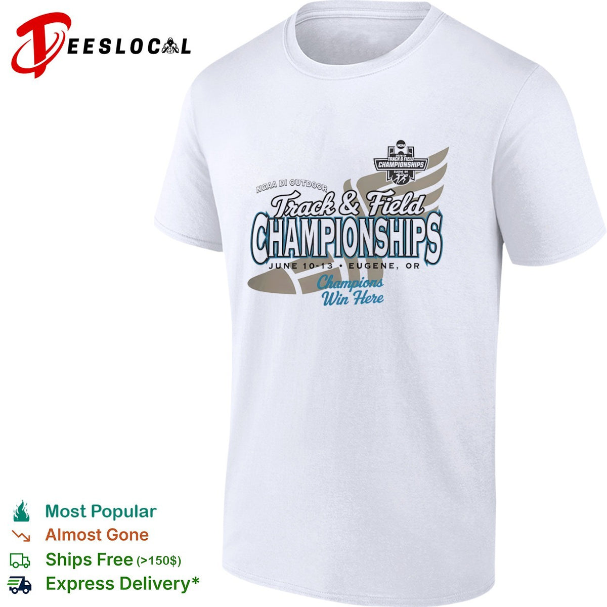 NCAA DI Outdoor Track and Field Championships Eugene OR 2026 Champions Win shirt