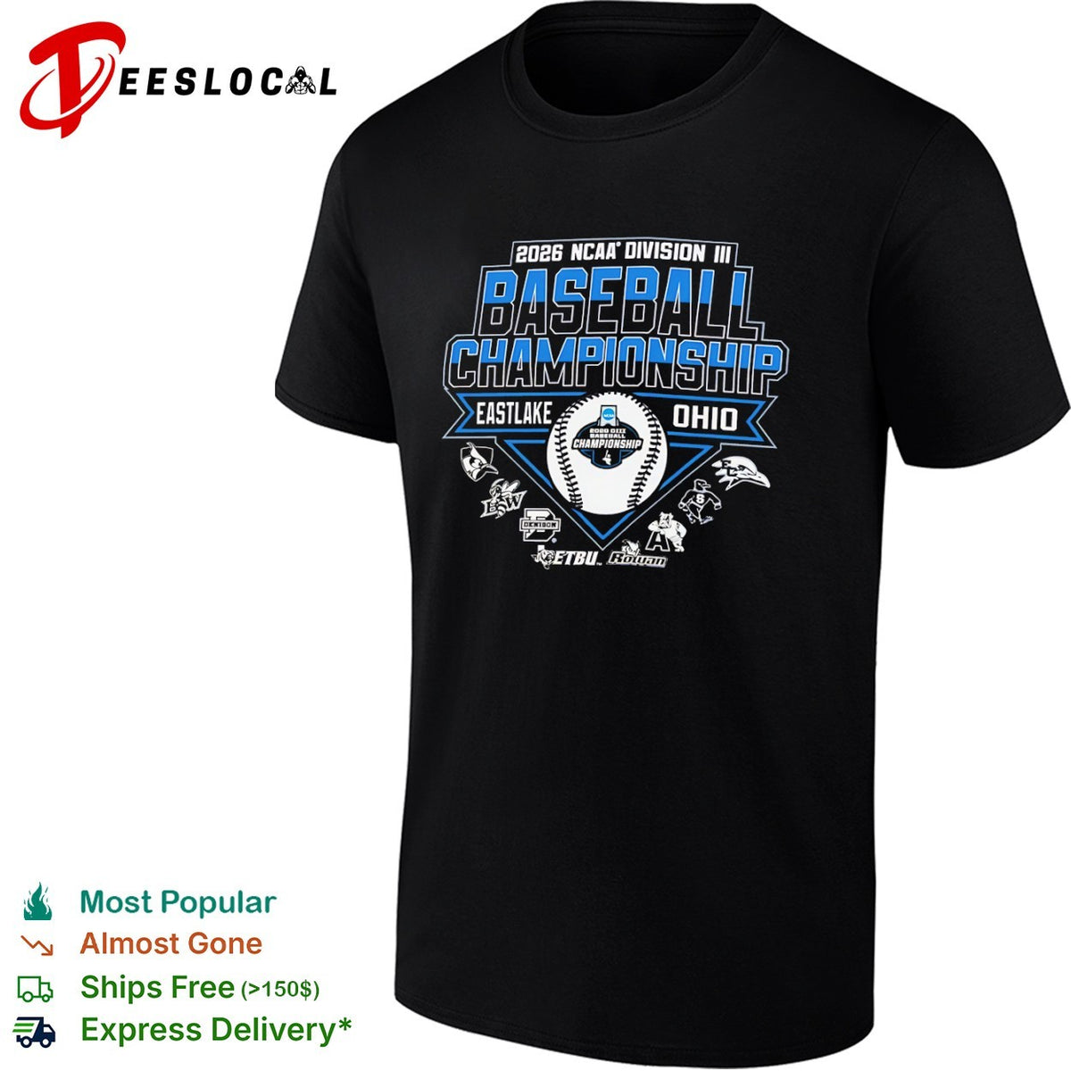 NCAA Division III baseball Championship Eastlake Ohio 2026 shirt