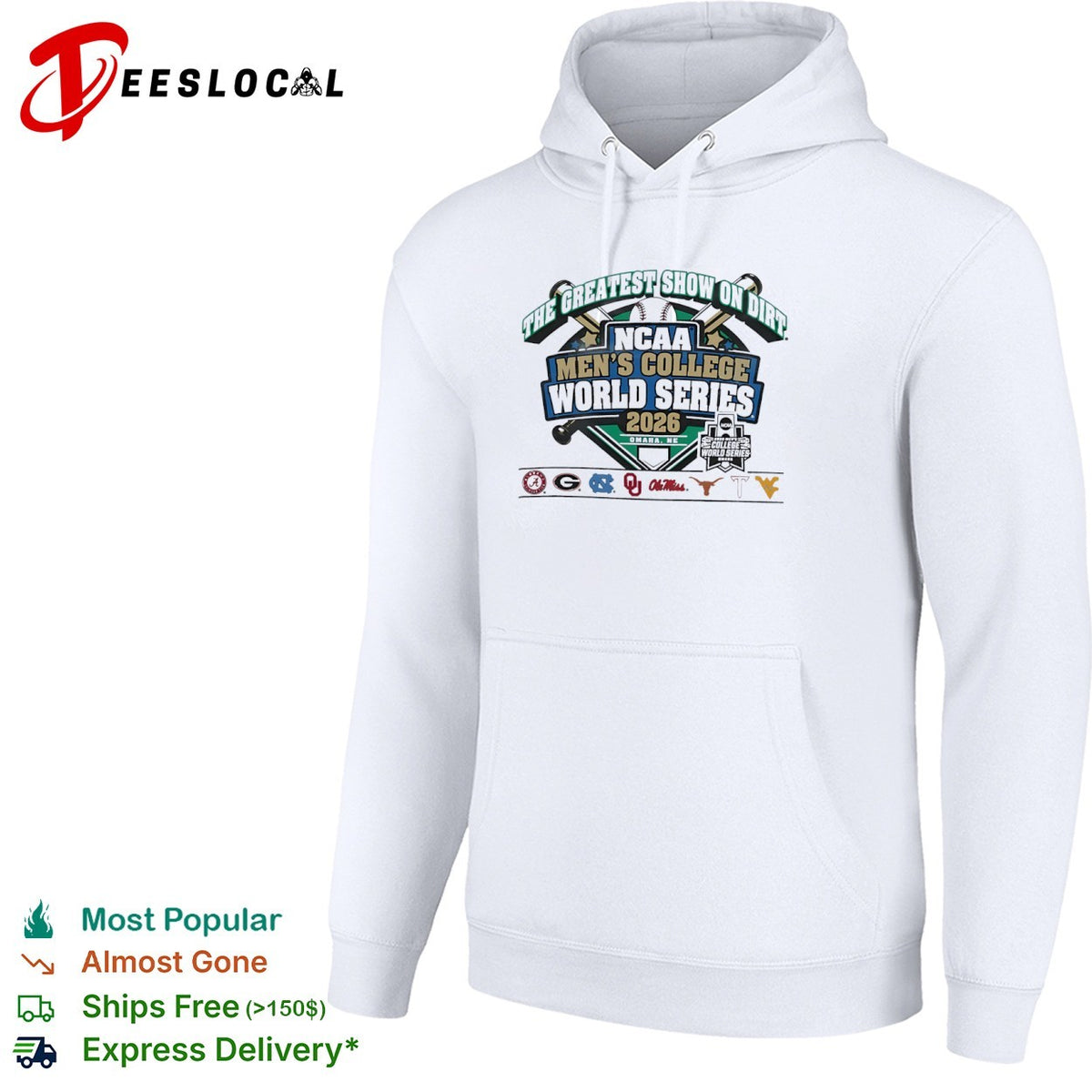NCAA Men’s College World Series 2026 the greatest show on dirt Omaha NE shirt