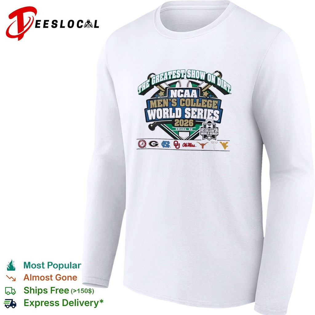 NCAA Men’s College World Series 2026 the greatest show on dirt Omaha NE shirt