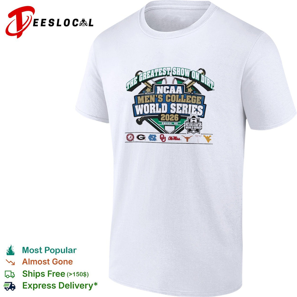 NCAA Men’s College World Series 2026 the greatest show on dirt Omaha NE shirt