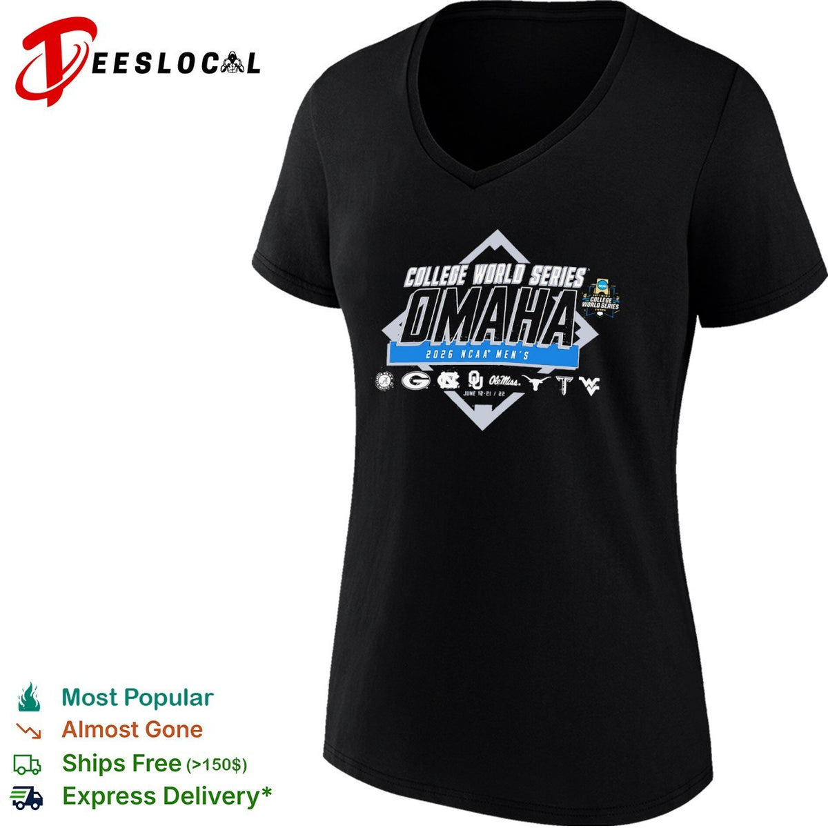 NCAA Men’s College World Series MCWS Omaha 2026 shirt