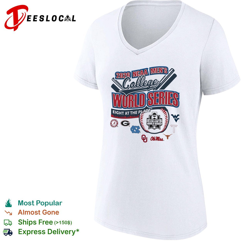 NCAA Men’s College World Series eight at the plate 2026 shirt