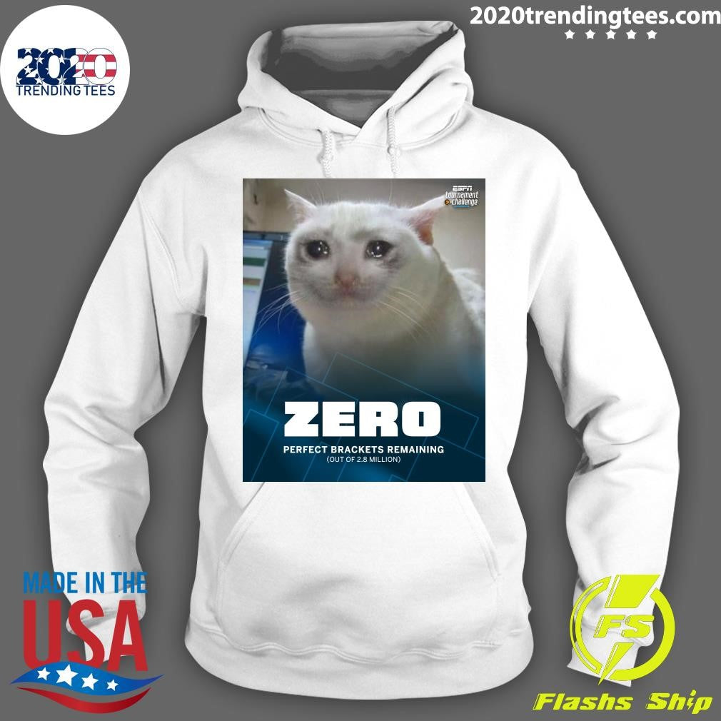 NCAA Zero Perfect Brackets Remaining Out Of 2.8 Million Shirt