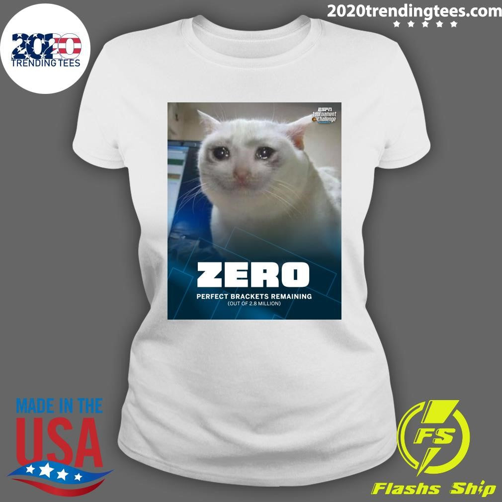 NCAA Zero Perfect Brackets Remaining Out Of 2.8 Million Shirt