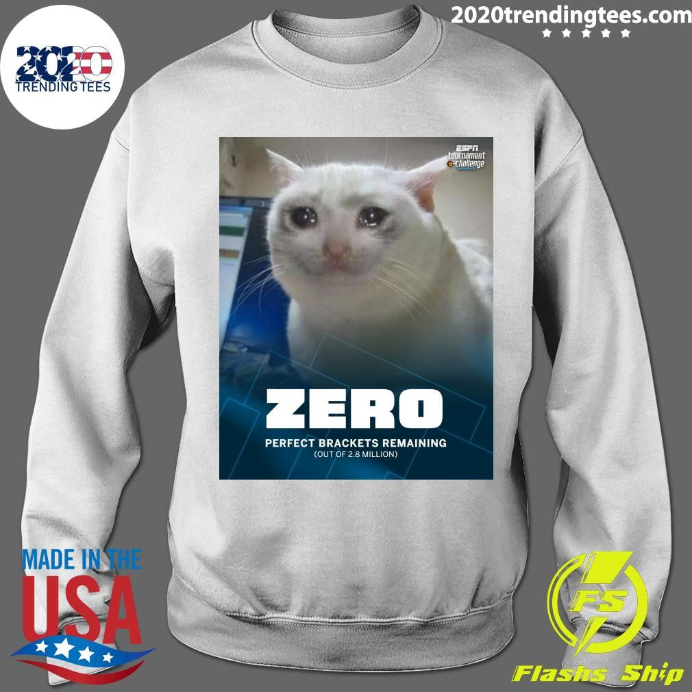 NCAA Zero Perfect Brackets Remaining Out Of 2.8 Million Shirt