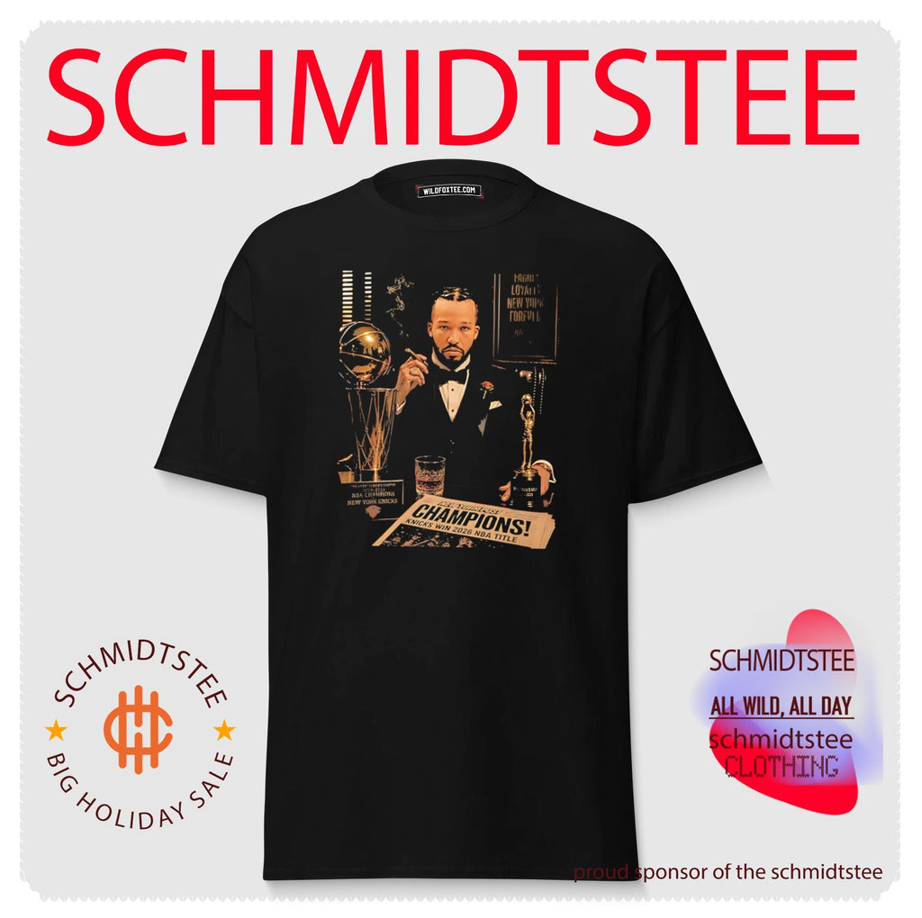 NY Knicks Jalen Brunson smoking cigar vintage shirt