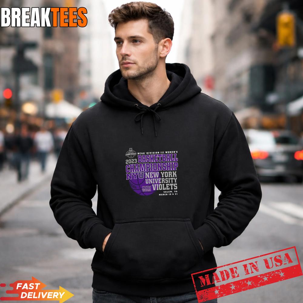 NYU Violets NCAA DIII Women’s Basketball Championship Awesome Fan T-Shirt