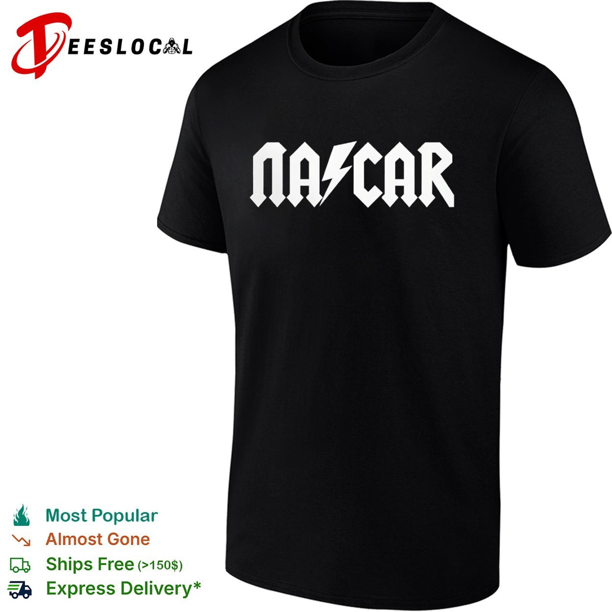 Nascar style AC DC logo shirt