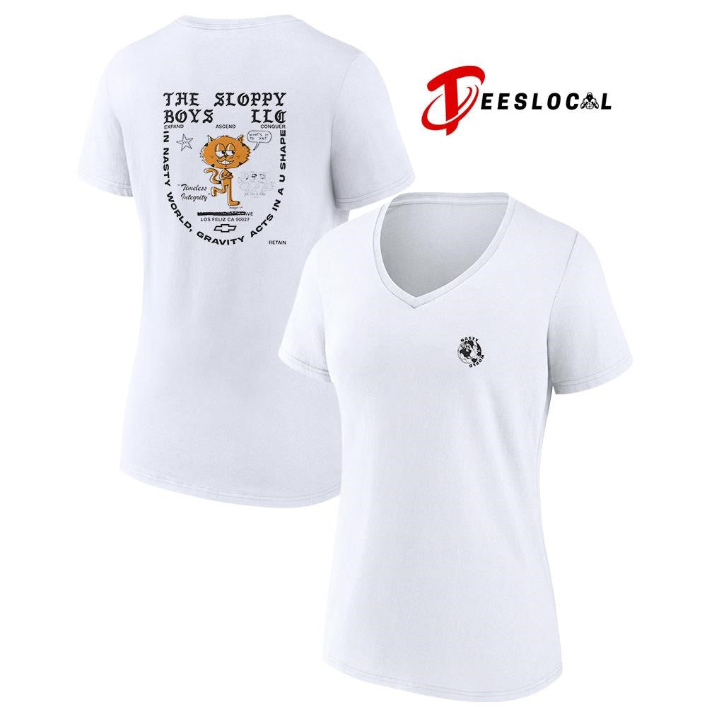 Nasty World the Sloppy Boys LLC expand ascend conquer orange cat art shirt