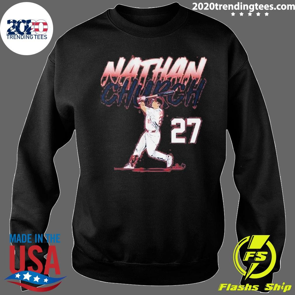 Nathan Church 27 Slugger Swing Number Shirt