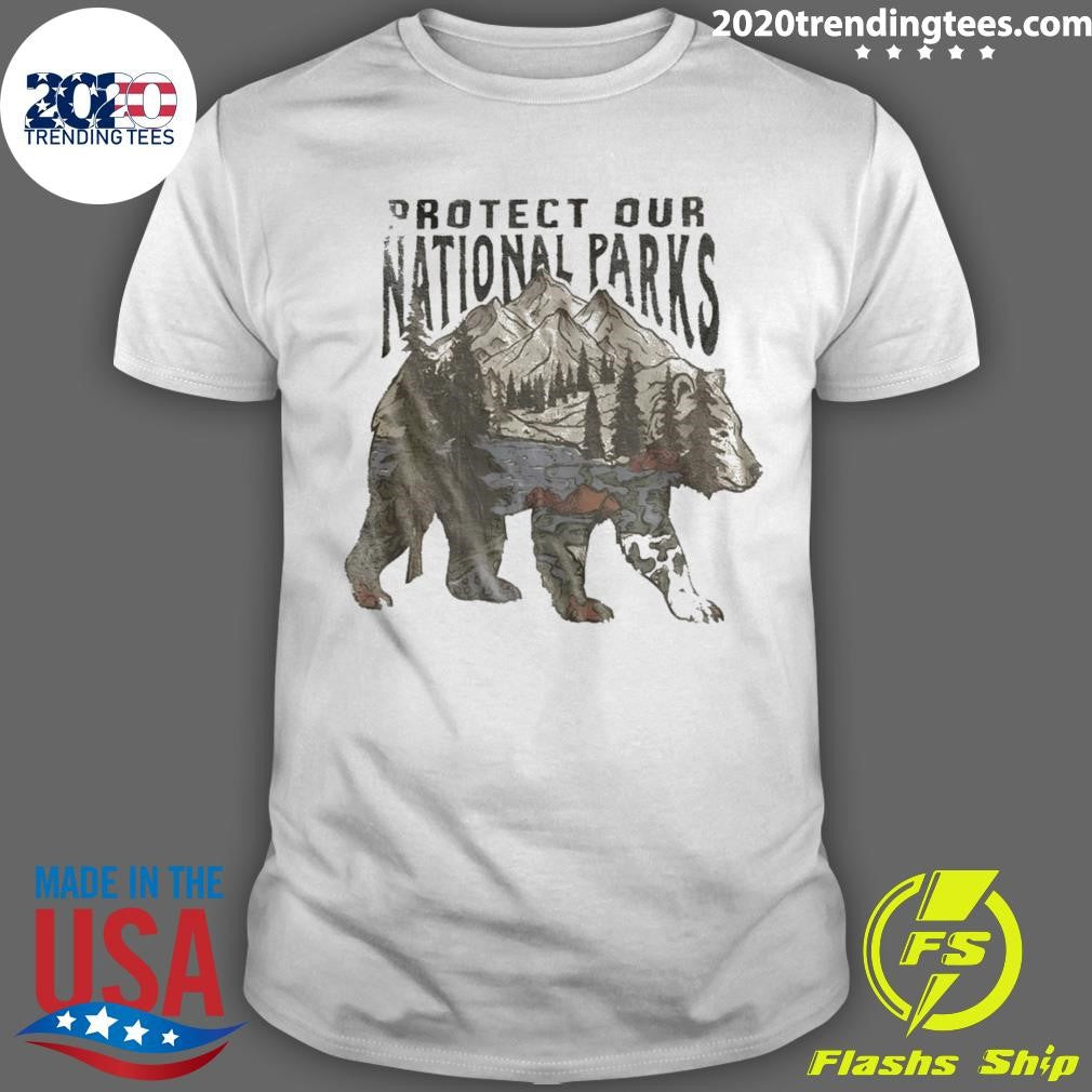 National Parks Bear Graphic Protect Our National Parks Shirt