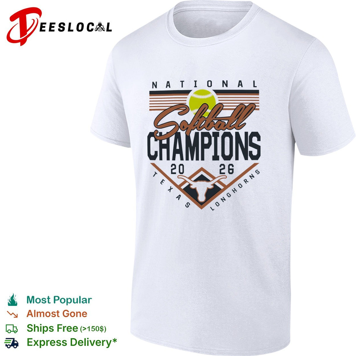National Softball Champions 2026 Texas Longhorns Softball Team Sports Fan Shirt