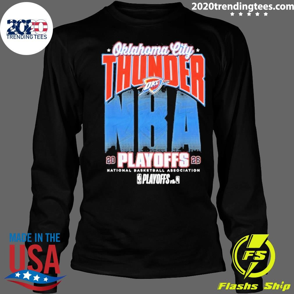Nba Official 2026 Playoffs Oklahoma City Thunder Fade Shirt