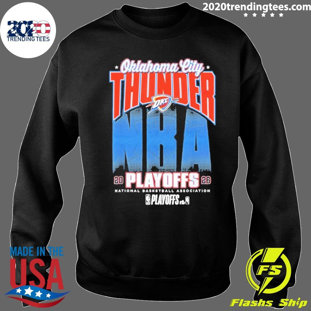 Nba Official 2026 Playoffs Oklahoma City Thunder Fade Shirt