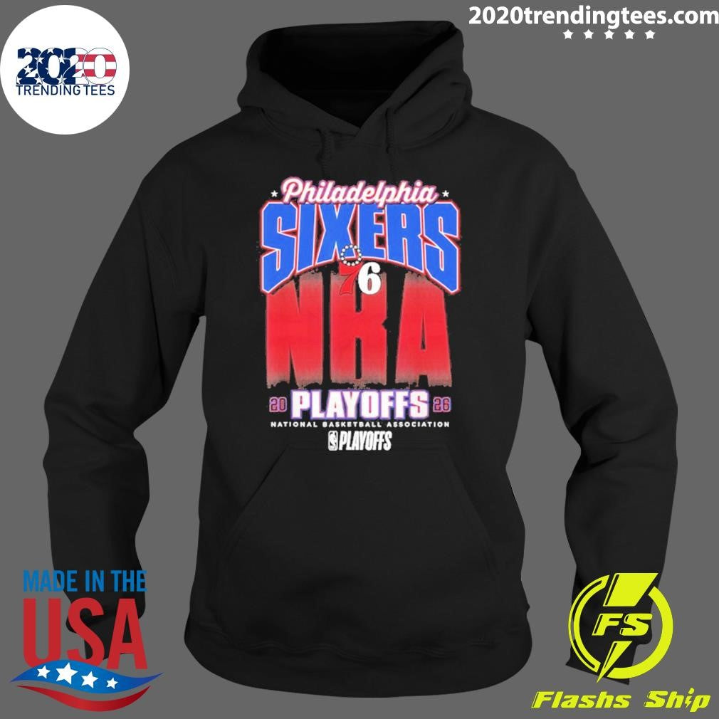 Nba Official 2026 Playoffs Philadelphia 76ers Fade Shirt