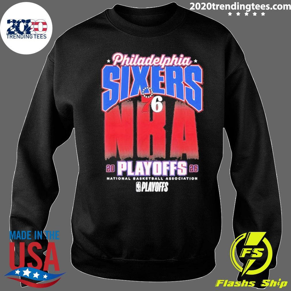Nba Official 2026 Playoffs Philadelphia 76ers Fade Shirt
