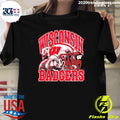 Ncaa Football Wisconsin Badgers Vintage Helmet Shirt