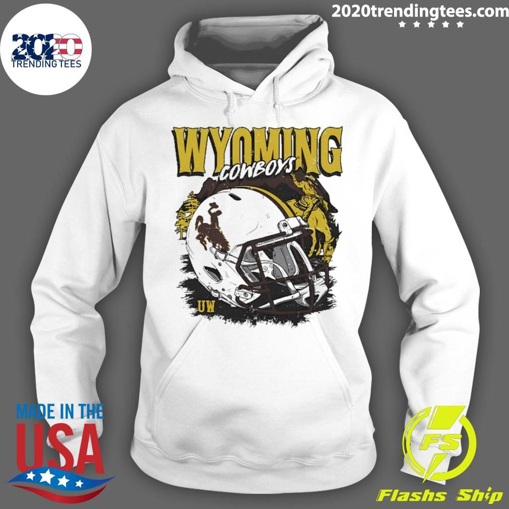 Ncaa Football Wyoming Cowboys Vintage Helmet Shirt