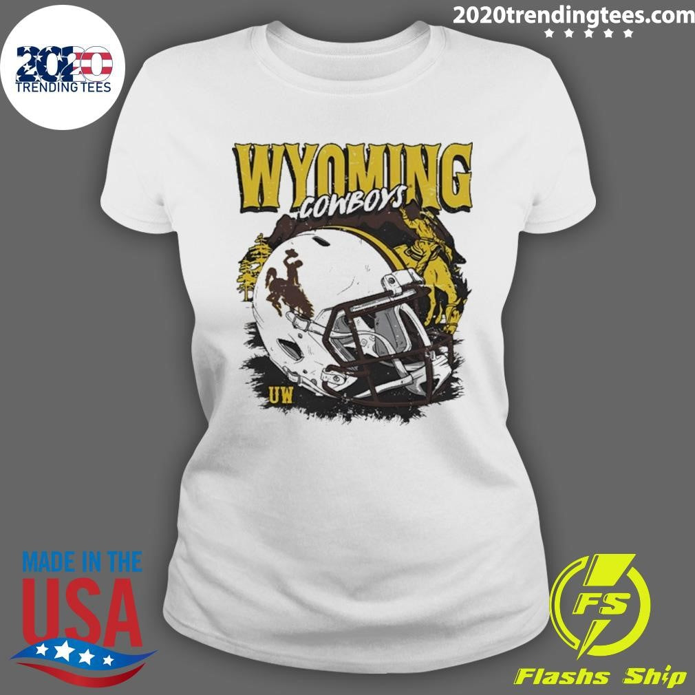 Ncaa Football Wyoming Cowboys Vintage Helmet Shirt