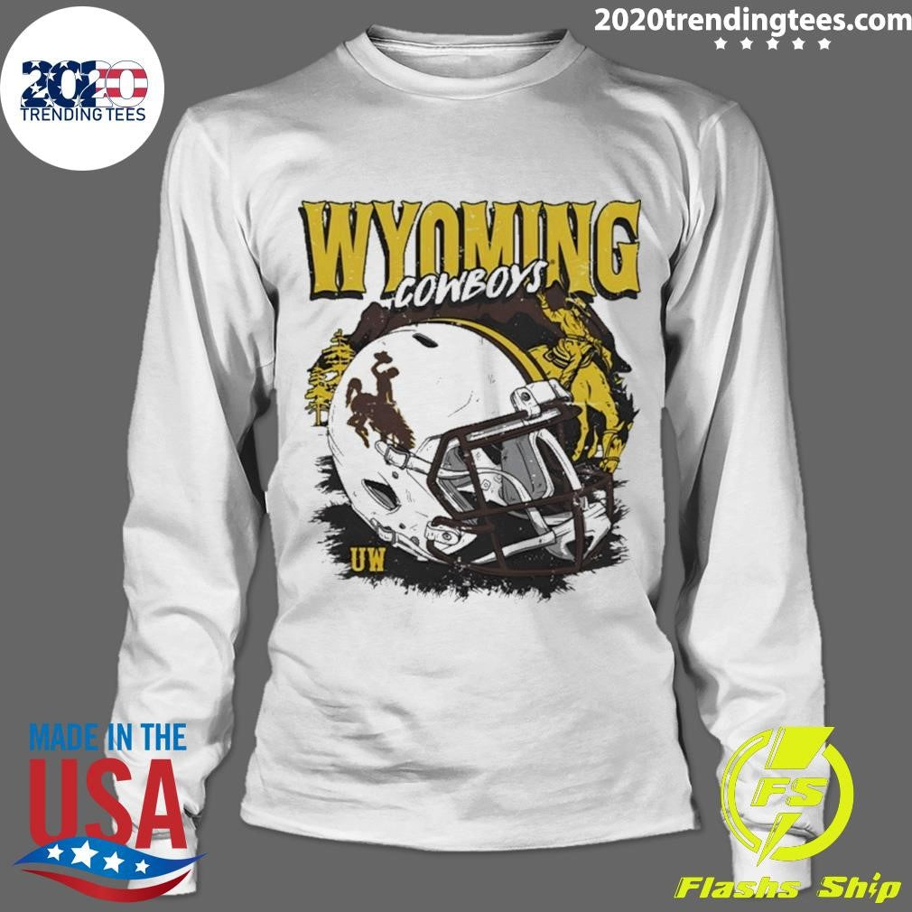 Ncaa Football Wyoming Cowboys Vintage Helmet Shirt