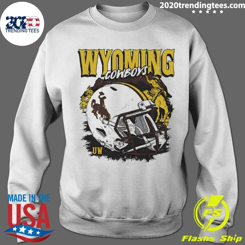 Ncaa Football Wyoming Cowboys Vintage Helmet Shirt