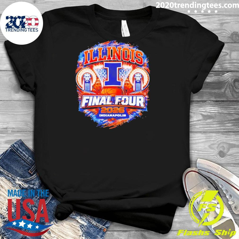 Ndianapolis March Madness Illini Basketball Graphic Final Four 2026 Ncaa Shirt